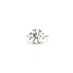 4.02ct M/SI1 Round Brilliant Cut Diamond Solitaire Set in 18ct White Gold - Montpellier Jewellers