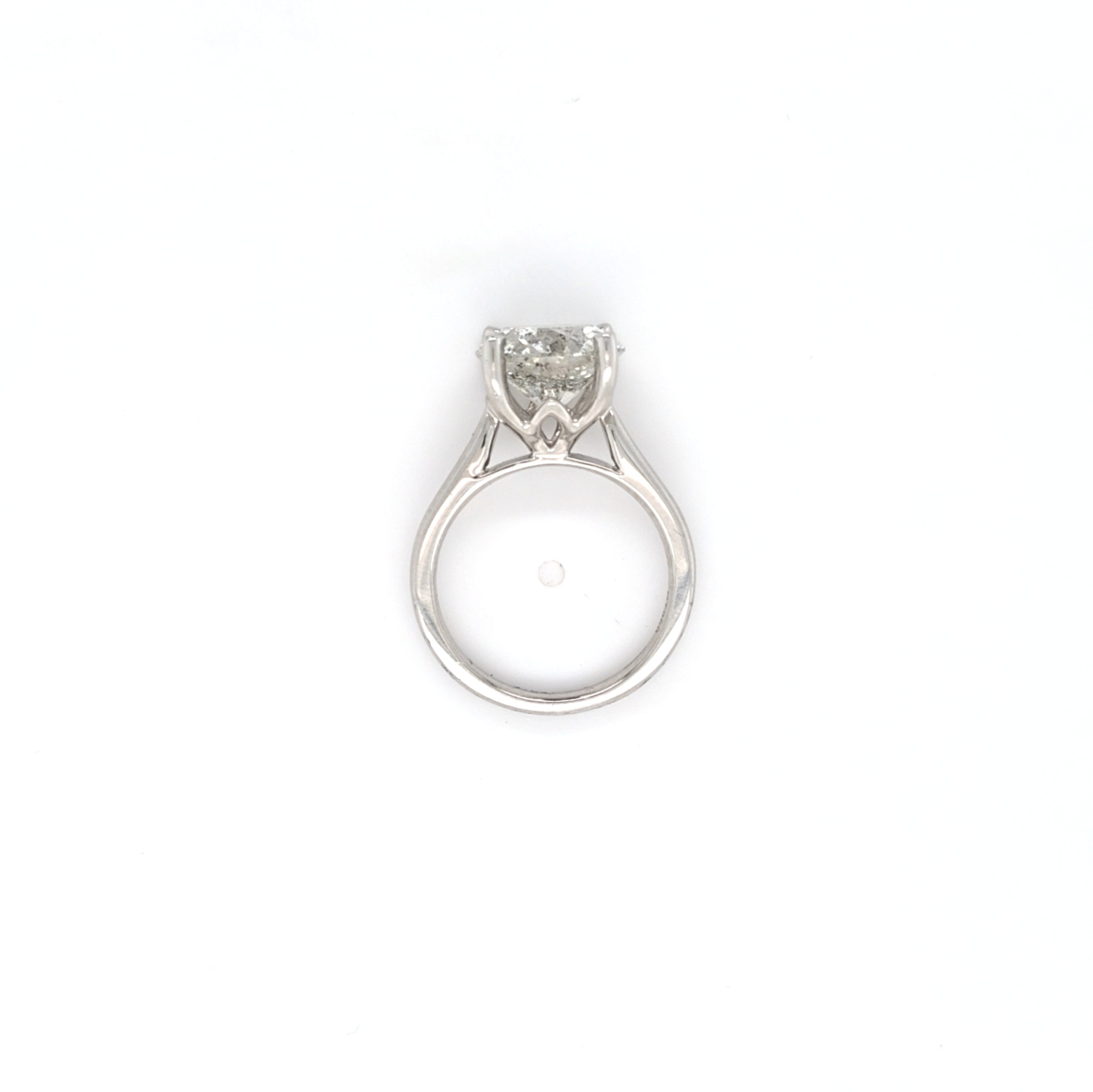 IGI 4.53ct H/I1 Round Brilliant Cut Diamond Solitaire Set in Platinum - Montpellier Jewellers