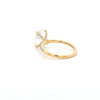 IGI 2.53ct D/VS1 Oval Cut LAB Diamond Ring with Diamond Shoulders & Diamond Set Claws Set in 18ct Yellow Gold