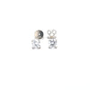 GIA 1.00ct D/Internally Flawless Diamond Stud Earrings Set in Platinum