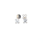 GIA 1.00ct D/Internally Flawless Diamond Stud Earrings Set in Platinum