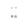 GIA 1.00ct D/Internally Flawless Diamond Stud Earrings Set in Platinum