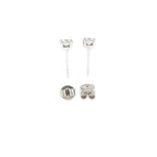 GIA 1.00ct D/Internally Flawless Diamond Stud Earrings Set in Platinum