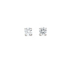 GIA 1.00ct D/Internally Flawless Diamond Stud Earrings Set in Platinum