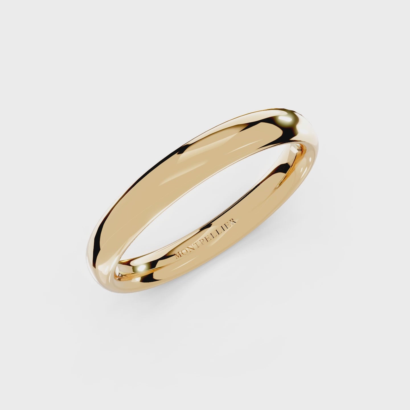 3.0mm Montpellier Fibonacci Wedding Band Platinum or 18ct Gold