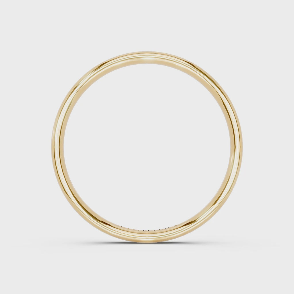 2.0mm Montpellier Fibonacci Wedding Band Platinum or 18ct Gold