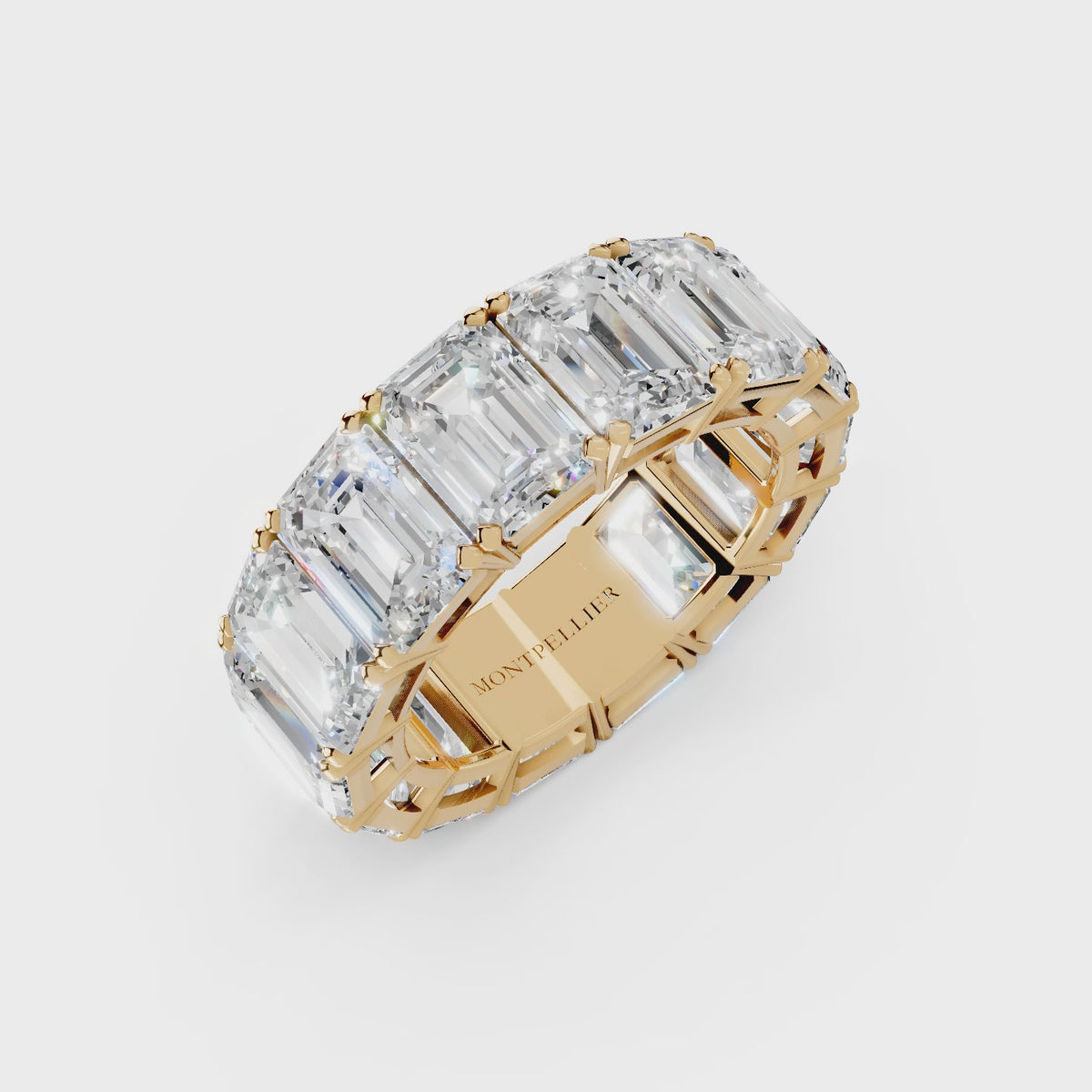 GIA 14.00ct D/VS1 Natural Diamond Colonnade™ Eternity Ring set in Platinum