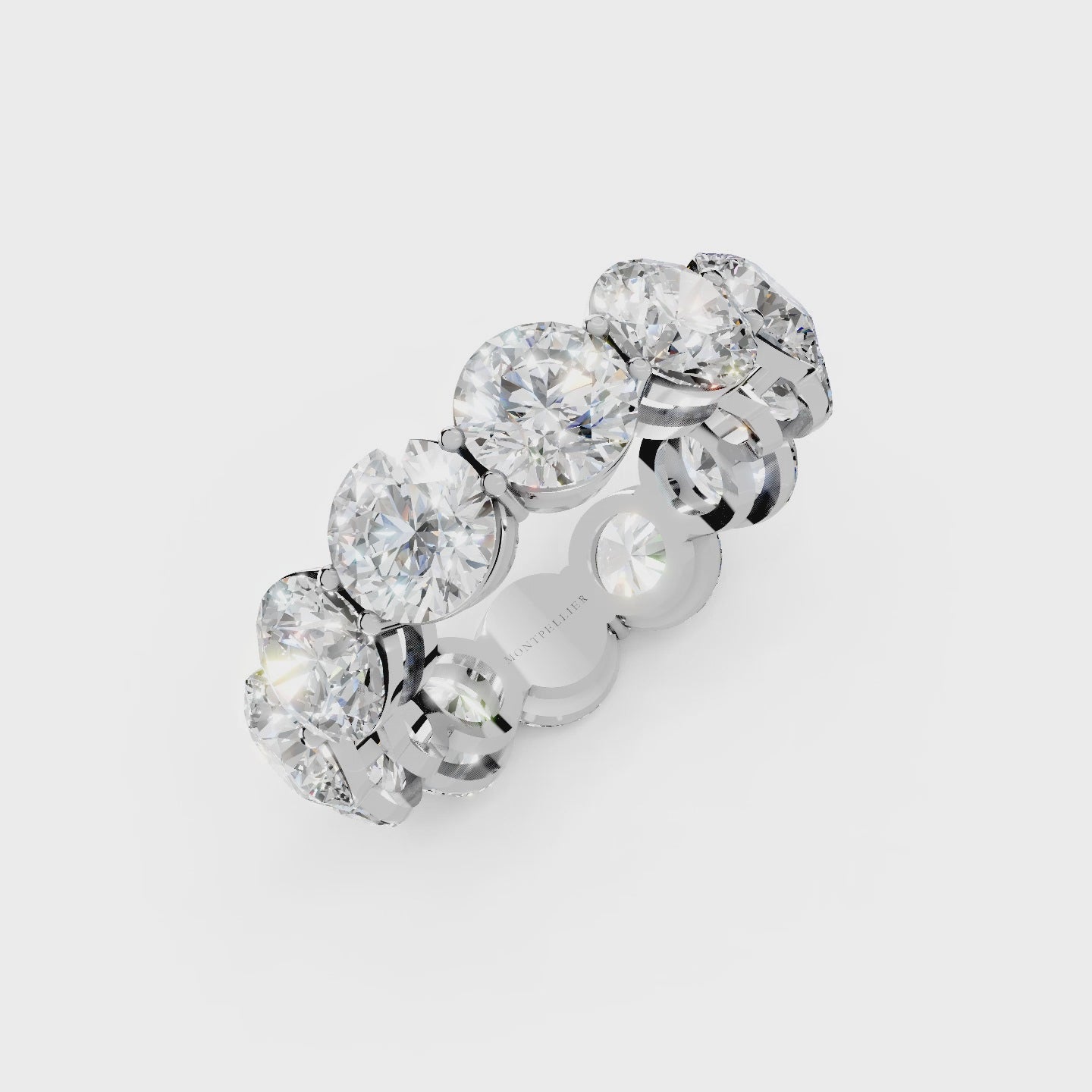 The Full Monty 8.75ct Lab Diamond Grown Eternity Ring Platinum or 18ct Gold