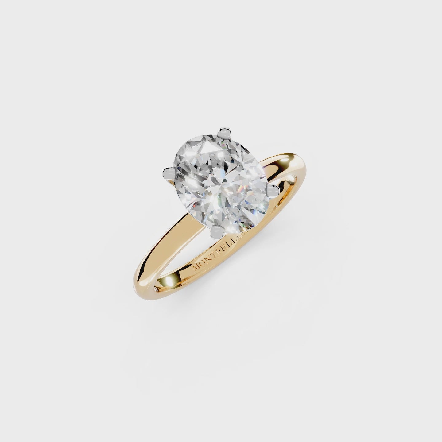 IGI 1.50ct Lab Grown Oval Diamond Solitaire Engagement Ring Platinum or 18ct Gold - The Montpellier Classic Oval