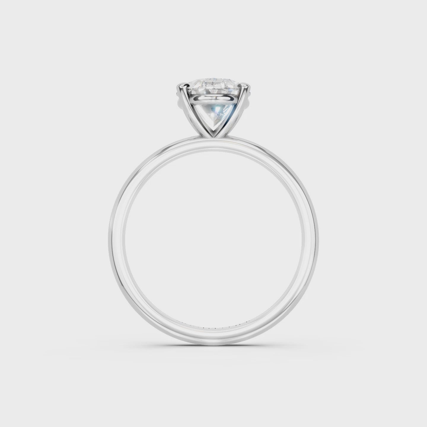 IGI 1.50ct Lab Grown Oval Diamond Solitaire Engagement Ring Platinum or 18ct Gold - The Montpellier Classic Oval