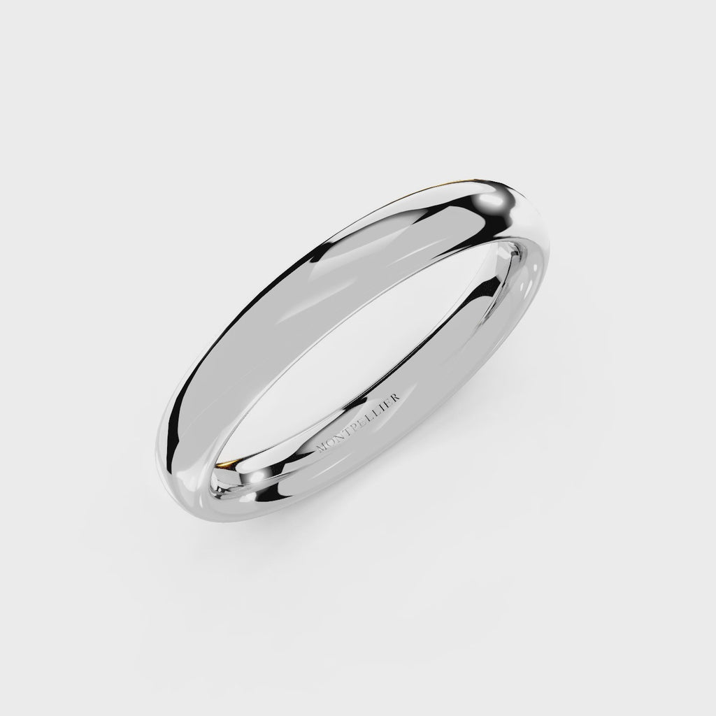 4.0mm Montpellier Fibonacci Wedding Band Platinum or 18ct Gold