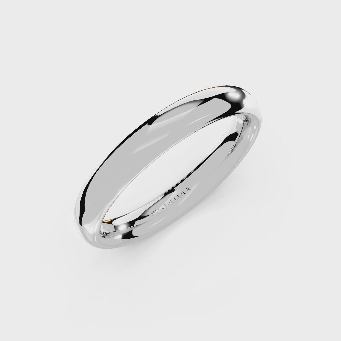 4.0mm Montpellier Fibonacci Wedding Band Platinum or 18ct Gold