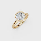 IGI 1.50ct Lab Grown Round Bezel Set Diamond Solitaire Engagement Ring Platinum or 18ct Gold