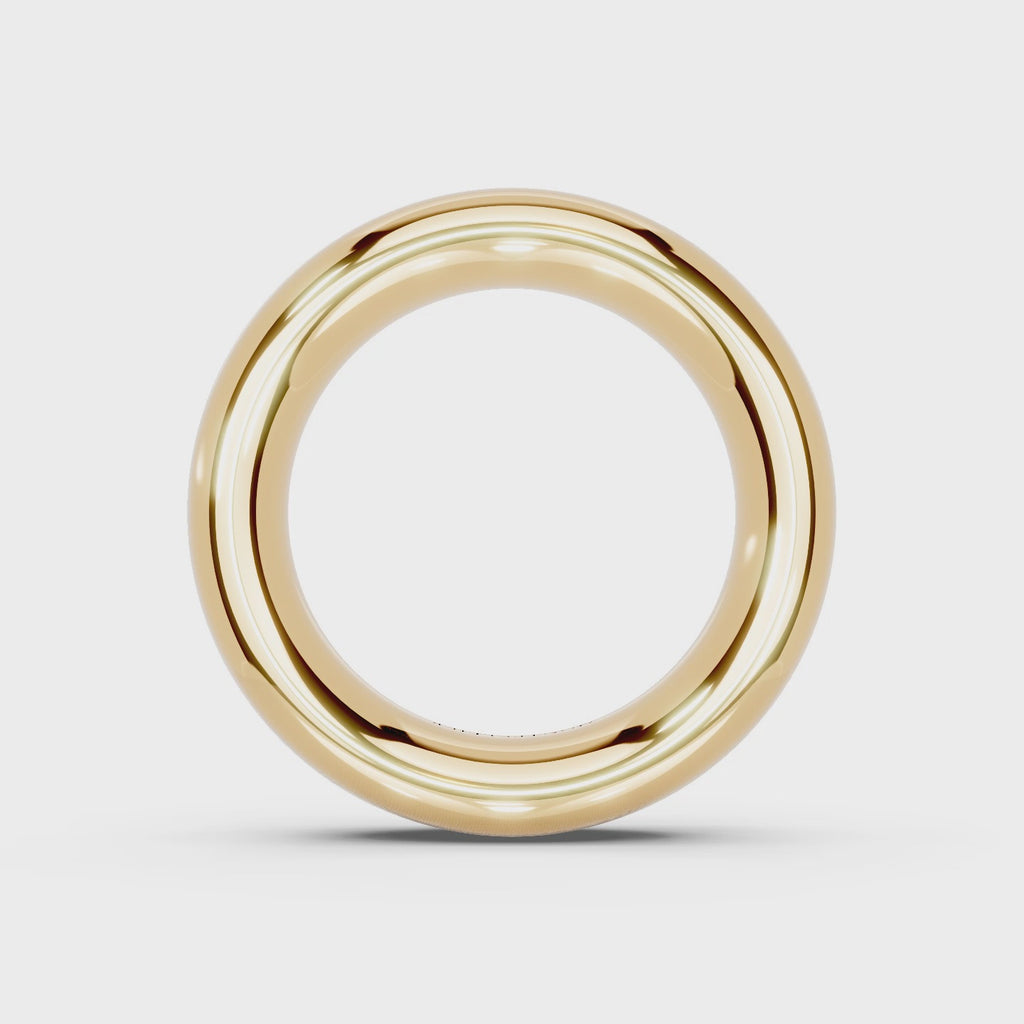 6.0mm Montpellier Fibonacci Wedding Band Platinum or 18ct Gold
