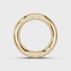 6.0mm Montpellier Fibonacci Wedding Band Platinum or 18ct Gold