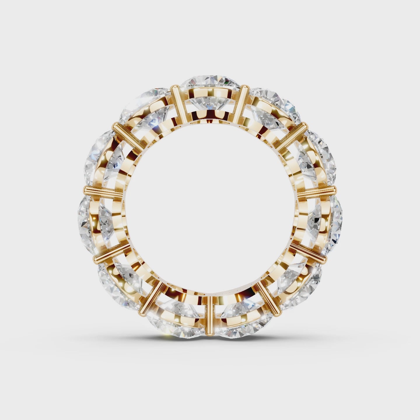 The Full Monty 11.00ct Lab Diamond Grown Eternity Ring Platinum or 18ct Gold