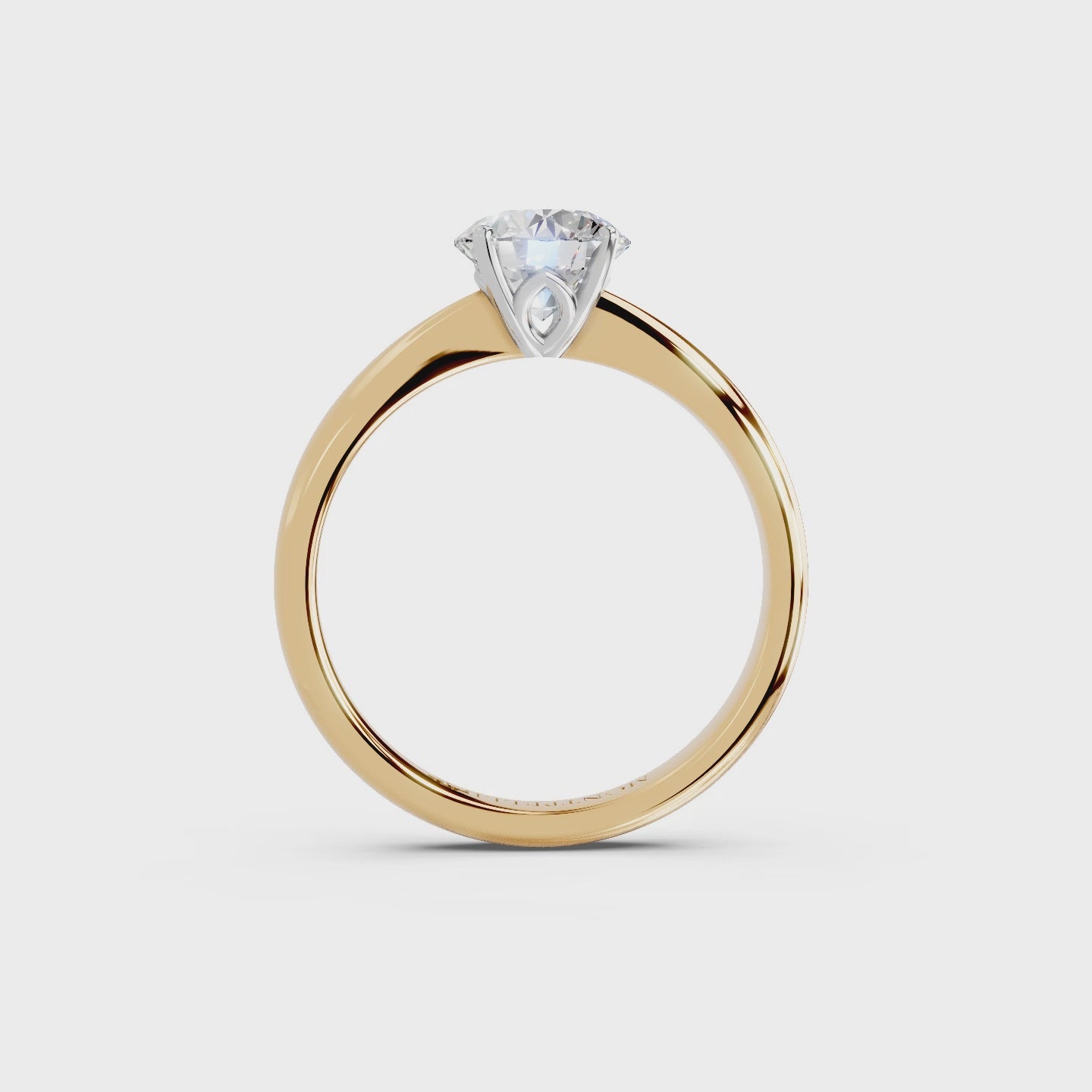 IGI 1.00ct Lab Grown Diamond Solitaire Engagement Ring - The Montpellier Tulip