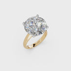 IGI 10.00ct Lab Grown Diamond Solitaire Engagement Ring - The Montpellier Tulip
