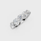 1.50ct Lab Grown 5 Stone Round Diamond Ring Platinum or 18ct Gold - The Montpellier Classic 5 Stone Ring