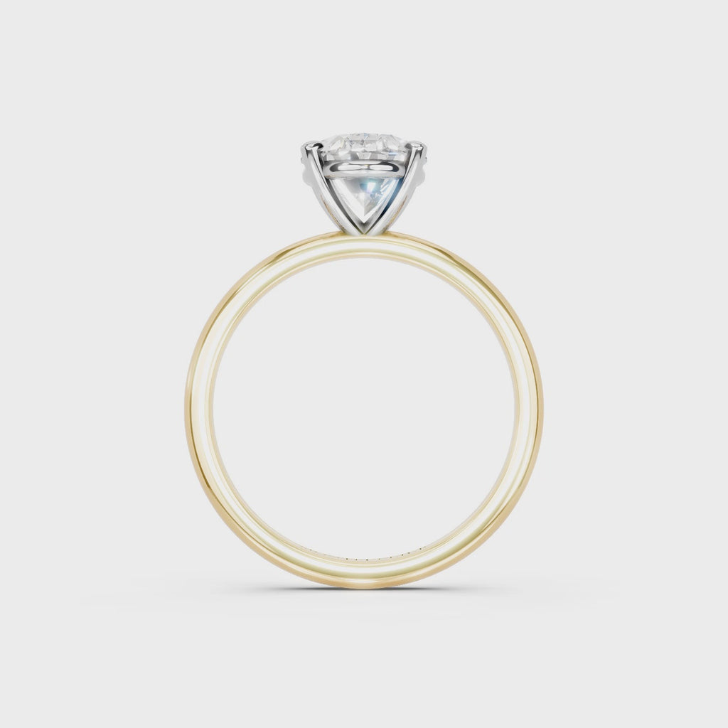 IGI 1.50ct Lab Grown Oval Diamond Solitaire Engagement Ring Platinum or 18ct Gold - The Montpellier Classic Oval