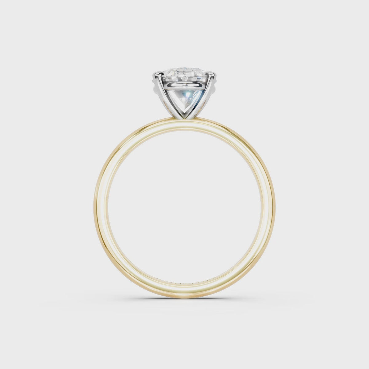IGI 1.50ct Lab Grown Oval Diamond Solitaire Engagement Ring Platinum or 18ct Gold - The Montpellier Classic Oval