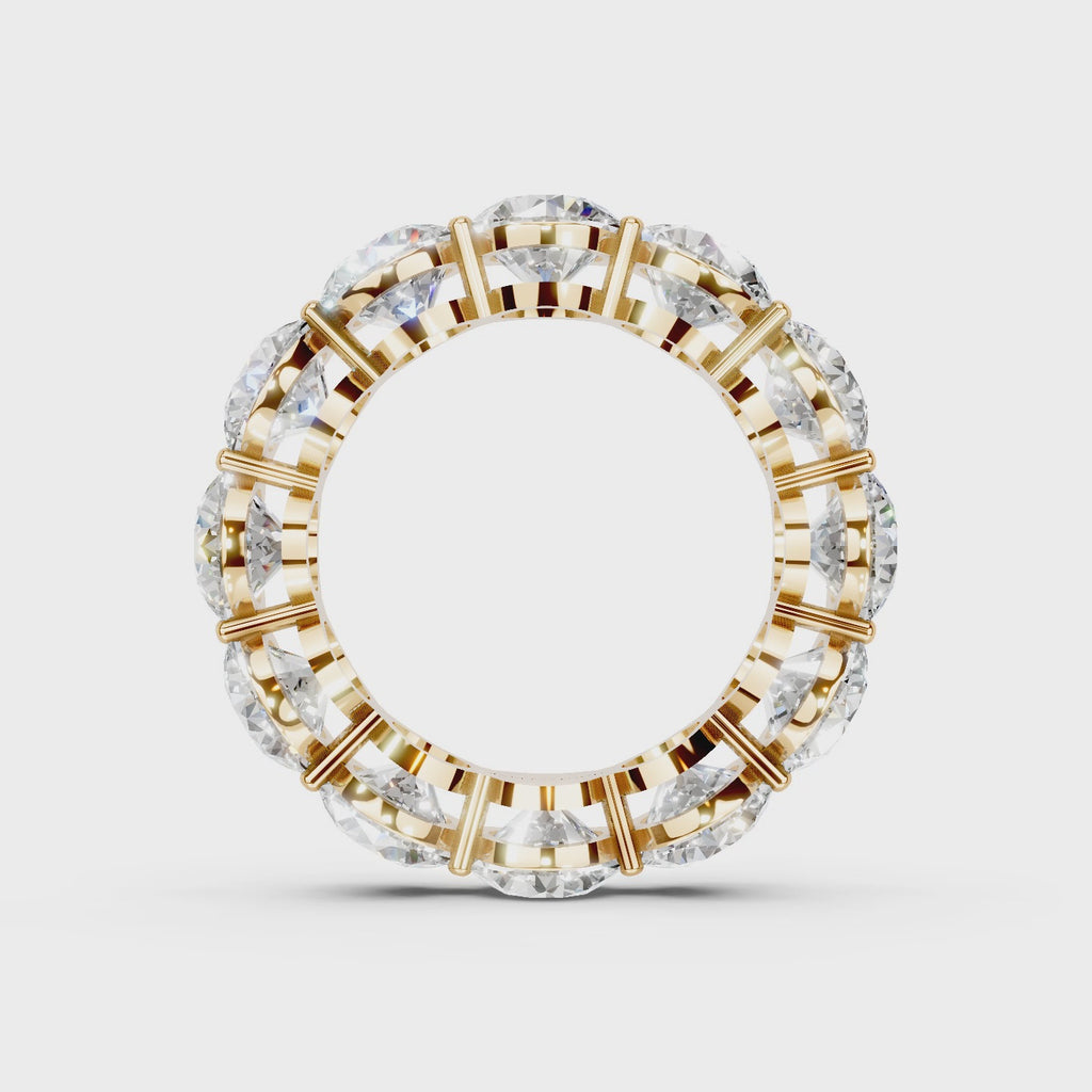 The Full Monty 8.75ct Lab Diamond Grown Eternity Ring Platinum or 18ct Gold