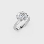 IGI 3.00ct Lab Grown Diamond Solitaire Engagement Ring - The Montpellier Tulip