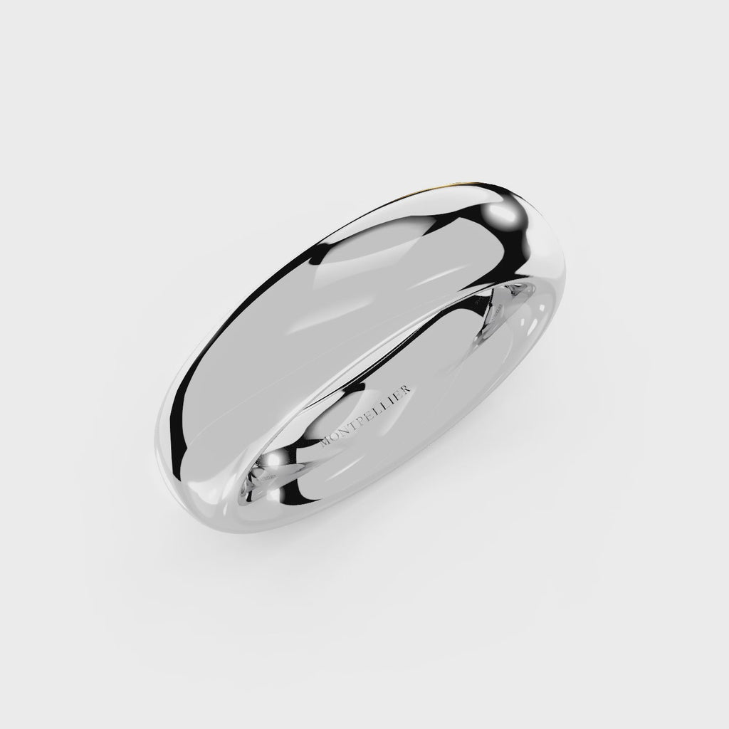 6.0mm Montpellier Fibonacci Wedding Band Platinum or 18ct Gold
