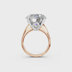 IGI 10.00ct Lab Grown Diamond Solitaire Engagement Ring - The Montpellier Tulip