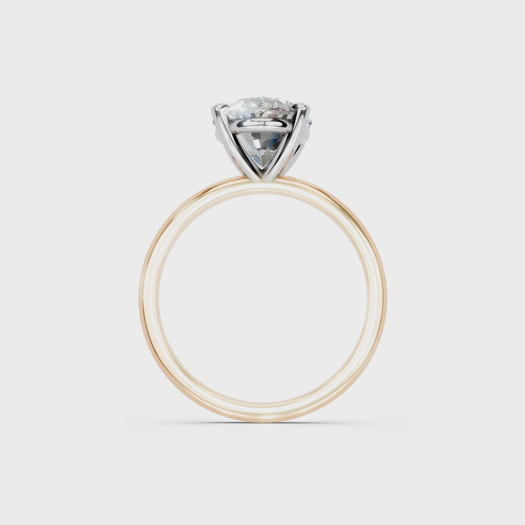IGI 3.00ct Lab Grown Oval Diamond Solitaire Engagement Ring Platinum or 18ct Gold - The Montpellier Classic Oval