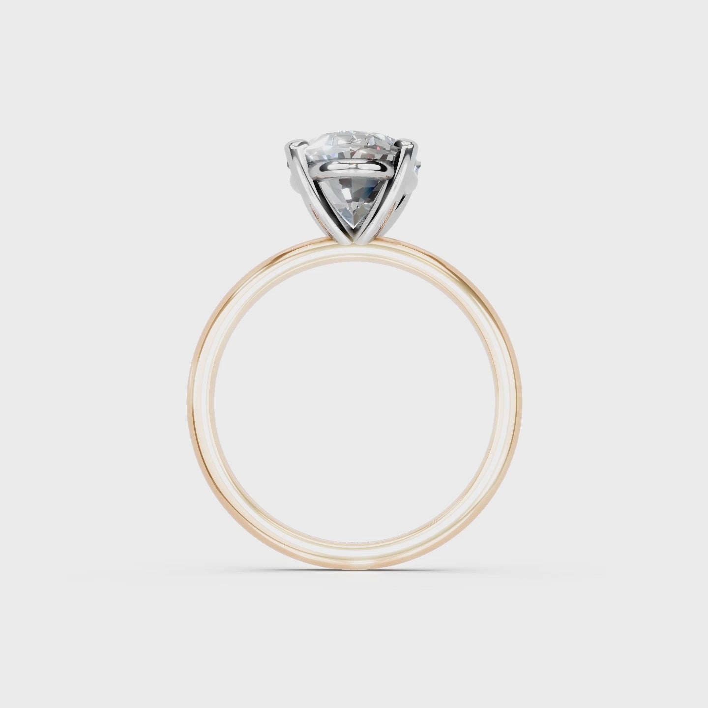 IGI 3.00ct Lab Grown Oval Diamond Solitaire Engagement Ring Platinum or 18ct Gold - The Montpellier Classic Oval