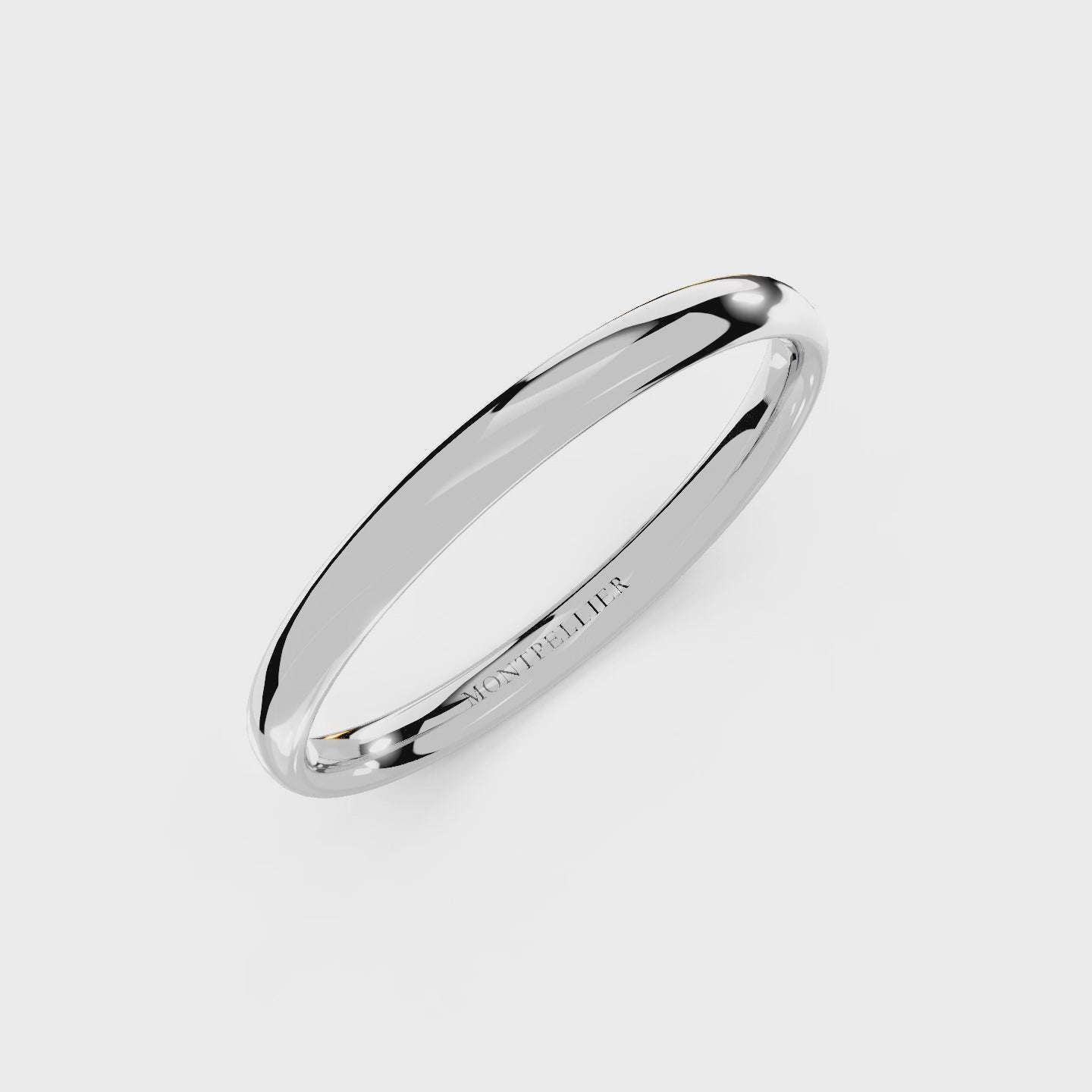 2.0mm Montpellier Fibonacci Wedding Band Platinum or 18ct Gold