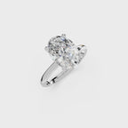 IGI 3.00ct Lab Grown Oval Diamond Solitaire Engagement Ring Platinum or 18ct Gold - The Montpellier Classic Oval