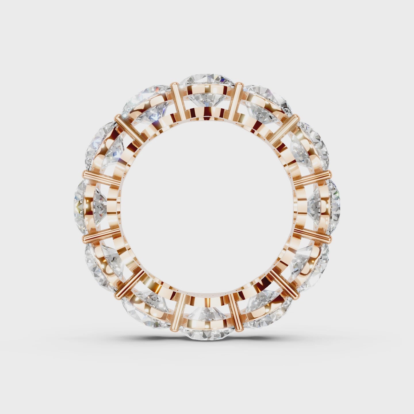 The Full Monty 8.75ct Lab Diamond Grown Eternity Ring Platinum or 18ct Gold