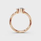 IGI 1.00ct Lab Grown Round Bezel Set Diamond Solitaire Engagement Ring Platinum or 18ct Gold