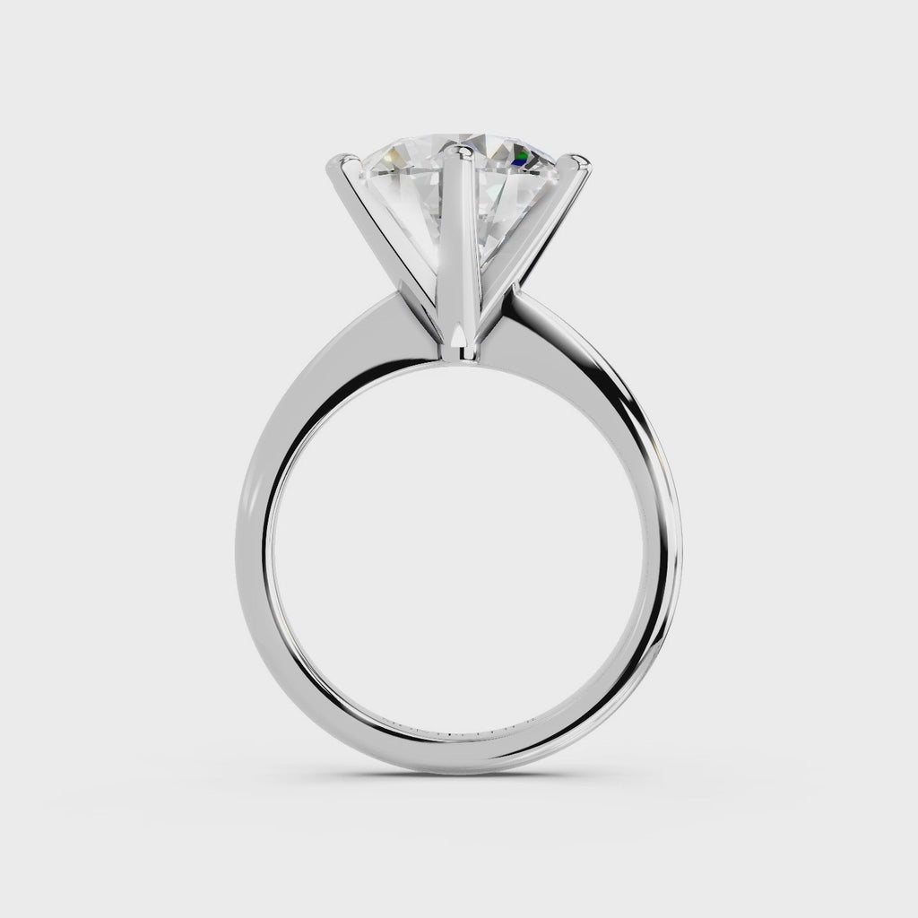 IGI 5.00ct Lab Grown Diamond Solitaire Engagement Ring - The Montpellier Classic 6 Claw