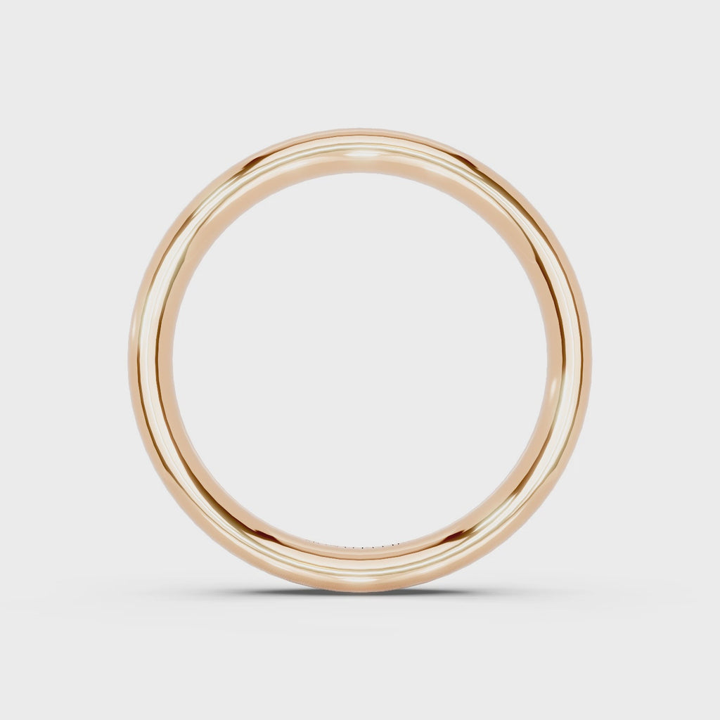 4.0mm Montpellier Fibonacci Wedding Band Platinum or 18ct Gold