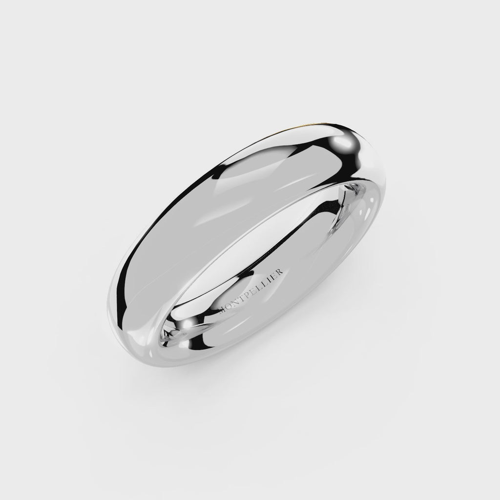 5.0mm Montpellier Fibonacci Wedding Band Platinum or 18ct Gold