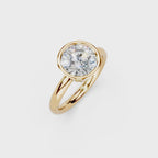 IGI 2.00ct Lab Grown Round Bezel Set Diamond Solitaire Engagement Ring Platinum or 18ct Gold