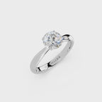 IGI 1.00ct Lab Grown Diamond Solitaire Engagement Ring - The Montpellier Tulip