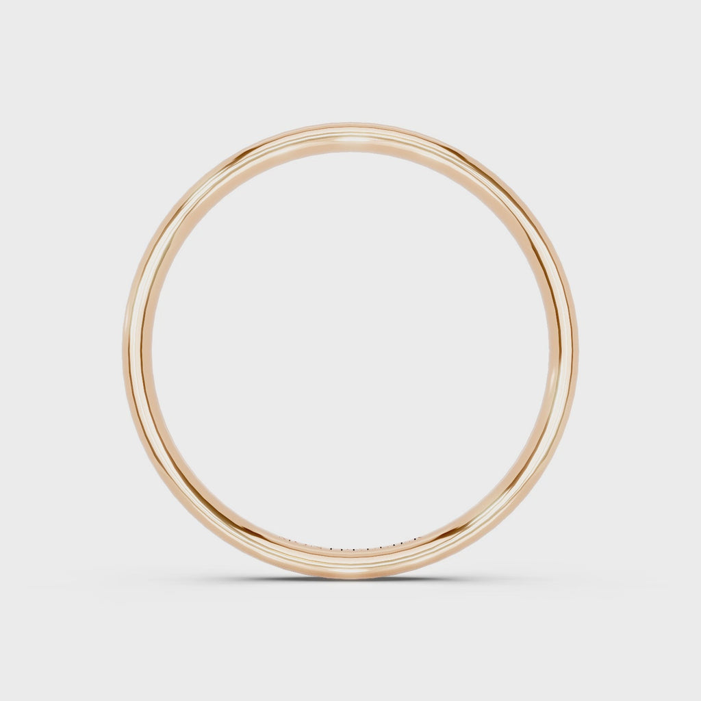 2.0mm Montpellier Fibonacci Wedding Band Platinum or 18ct Gold