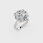 IGI 10.00ct Lab Grown Diamond Solitaire Engagement Ring - The Montpellier Tulip