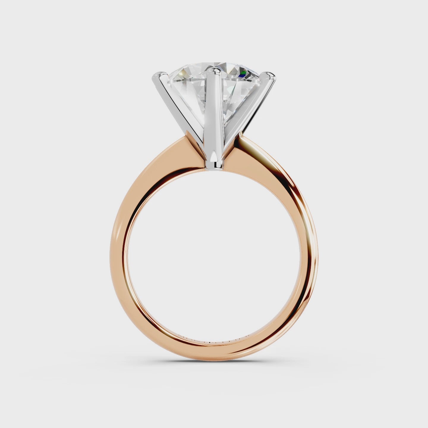 IGI 5.00ct Lab Grown Diamond Solitaire Engagement Ring - The Montpellier Classic 6 Claw