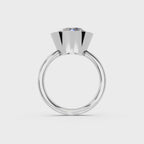 IGI 5.00ct Lab Grown Round Bezel Set Diamond Solitaire Engagement Ring Platinum or 18ct Gold