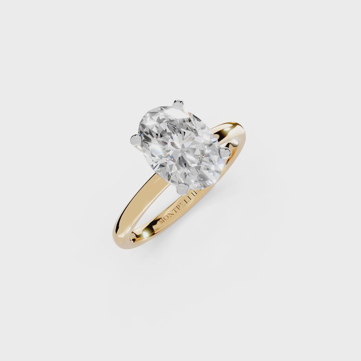 IGI 2.00ct Lab Grown Oval Diamond Solitaire Engagement Ring Platinum or 18ct Gold - The Montpellier Classic Oval