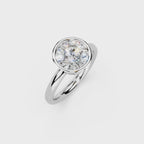 IGI 2.00ct Lab Grown Round Bezel Set Diamond Solitaire Engagement Ring Platinum or 18ct Gold