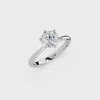 IGI 1.00ct Lab Grown Diamond Solitaire Engagement Ring - The Montpellier Classic 6 Claw
