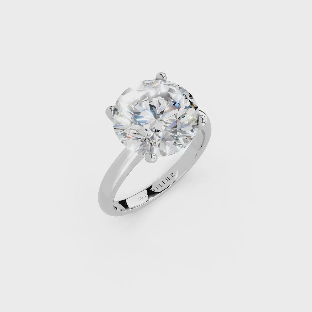 IGI 5.00ct Lab Grown Diamond Solitaire Engagement Ring - The Montpellier Tulip