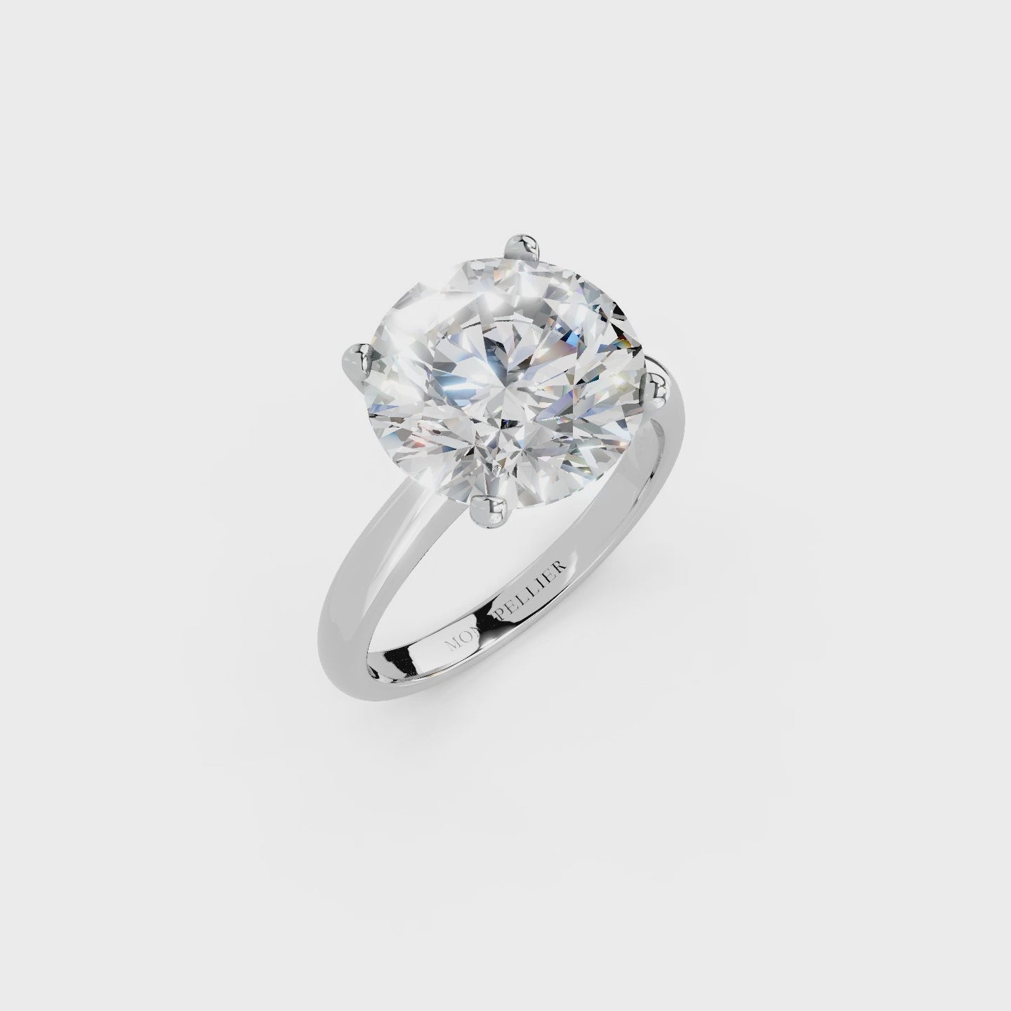 IGI 5.00ct Lab Grown Diamond Solitaire Engagement Ring - The Montpellier Tulip
