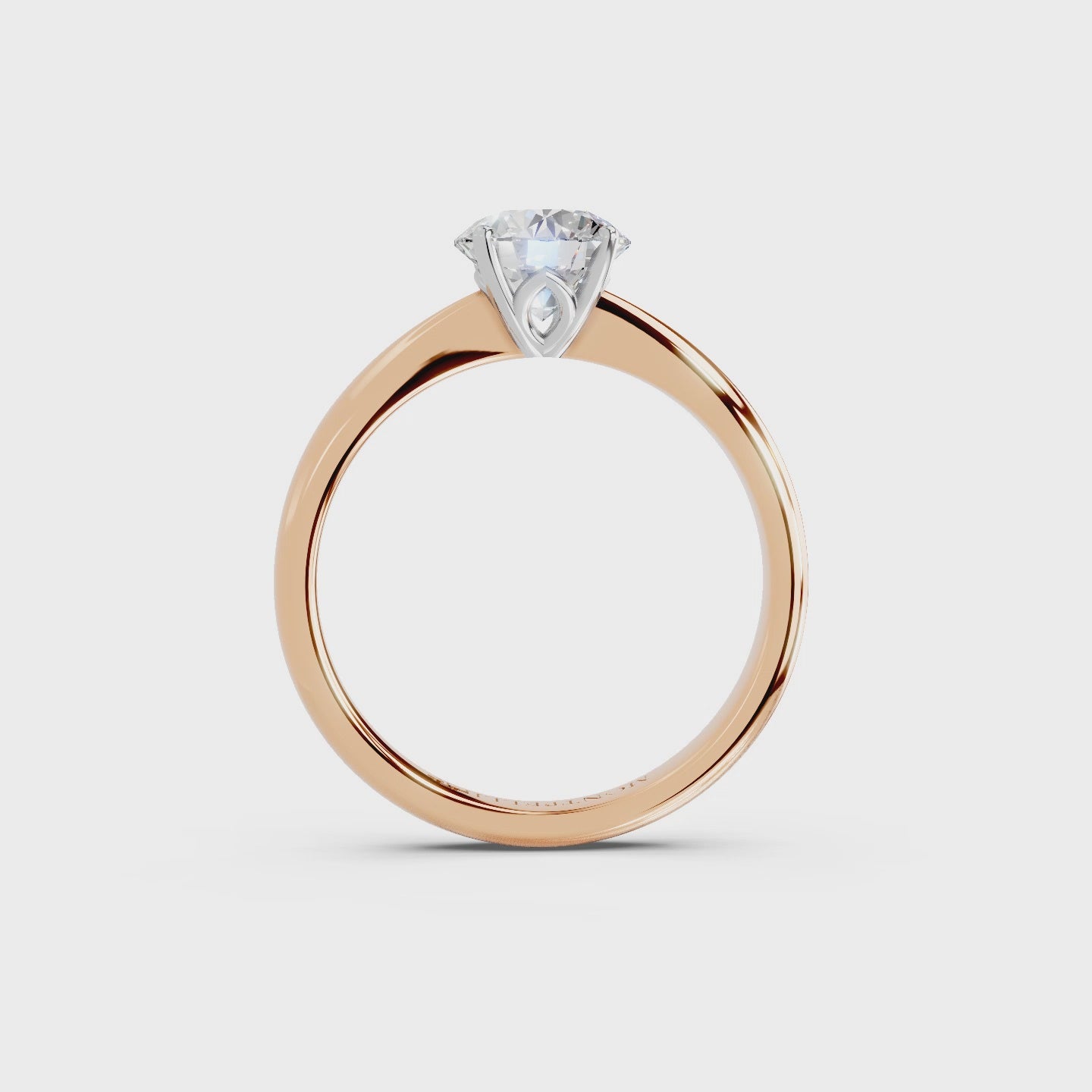 IGI 1.00ct Lab Grown Diamond Solitaire Engagement Ring - The Montpellier Tulip